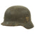 Original German WWII Army Heer M40 Service Worn Single Decal Steel Helmet with Textured Paint - Q64 Original Items
