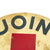 Original U.S. WWII Red Cross Join Serve Round Metal Sign - 24" Diameter Original Items