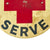 Original U.S. WWII Red Cross Join Serve Round Metal Sign - 24" Diameter Original Items