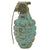 Original U.S. WWII M21 Practice MkII Pineapple Fragmentation Grenade with M10A3 Fuze in Canister Original Items