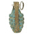 Original U.S. WWII M21 Practice MkII Pineapple Fragmentation Grenade with M10A3 Fuze in Canister Original Items