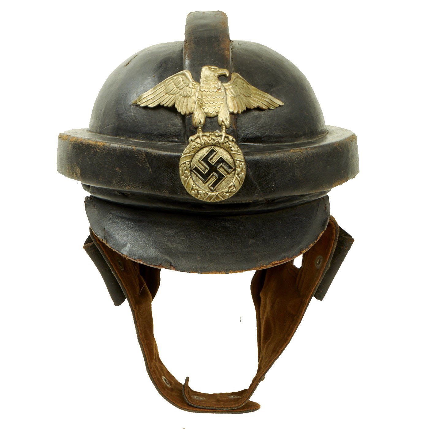 german nazi motorcycle helmets Original Rare German WWII 1st Pattern NSKK Padded Leather Crash Helmet – International Military Antiques