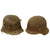 Original German WWI & WWII Battlefield Excavated Relic Helmet Shell Set: M16 & M42 Original Items