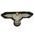 Original German WWII SS Embroidered Eagle with Two Panzer Skull Emblems - Schutzstaffel Original Items