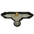 Original German WWII SS Embroidered Eagle with Two Panzer Skull Emblems - Schutzstaffel Original Items