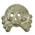 Original German WWII SS Embroidered Eagle with Two Panzer Skull Emblems - Schutzstaffel Original Items
