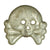 Original German WWII SS Embroidered Eagle with Two Panzer Skull Emblems - Schutzstaffel Original Items