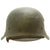 Original German WWII M42 Single Decal Luftwaffe Helmet with Post War Paint Removed - NS64 Original Items