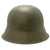 Original German WWII M42 Single Decal Luftwaffe Helmet with Post War Paint Removed - NS64 Original Items