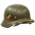 Original German WWII Army Heer M35 Double Decal Helmet with 1939 dated 54cm Liner & Chinstrap - ET62 Original Items