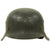 Original German WWII M42 Single Decal Luftwaffe Helmet with 58cm Liner & Chinstrap - hkp66 Original Items
