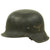 Original German WWII M42 Single Decal Luftwaffe Helmet with 58cm Liner & Chinstrap - hkp66 Original Items