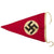 Original German WWII Set of Three Vehicle Pennant Flags - HJ Youth Organization, DDAC, and NSDAP Original Items