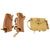 Original RARE U.S. WWII M4 Gas Mask Pouch and Canister Carriers for Horse Gas Masks Original Items