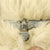 Original German WWII 1943 dated Eastern Front White Rabbit Fur Winter Hat with Maker Markings - size 57 Original Items