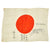 Original Japanese WWII Hand Painted Cloth Good Luck Flag with Fantastic Tiger Motif (38" x 27") Original Items