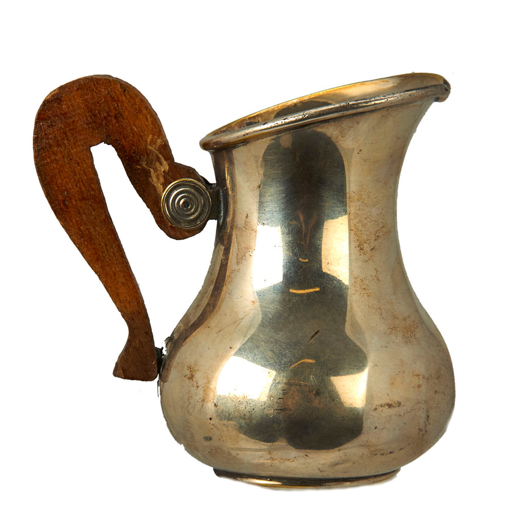 Original Iraq War Saddam Hussein Silver Plated Creamer Server With Iraq Coat of Arms - Christofle, France Silver Original Items