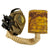 Original U.S. WWI M1917 Textured Paint Doughboy Helmet with SBR Gas Mask & Filter in Bag Original Items