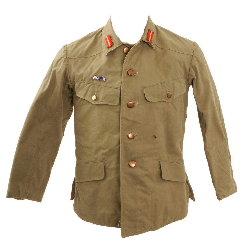 Original WWII Imperial Japanese Army Veterinary Service Private’s Uniform Tunic - dated 1942 Original Items