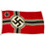 Original German WWII 100cm x 170cm Battle Flag by Neue Augsburger Kattunfabrik - Reichskriegsflagge Original Items