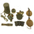 Original German WWII Field Gear Collector Set: Gas Masks, Canteens, & More - 6 Items Original Items