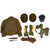 Original Collector's Set of Miscellaneous 19th & 20th Century Military Items - 10 Items Original Items