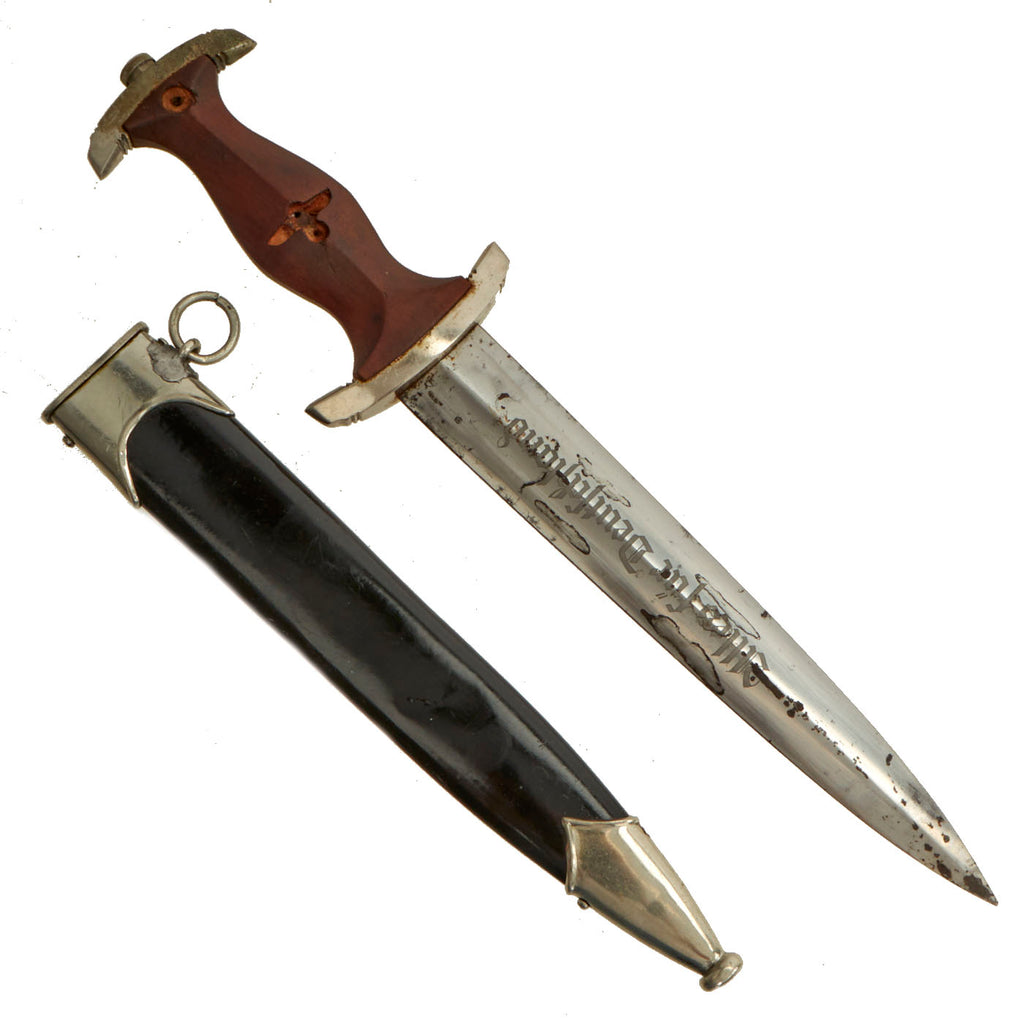Original German WWII "Sanitized" 1938 dated NSKK Dagger by Anton Wingen, Jr. with Scabbard - RZM M7/51 Original Items