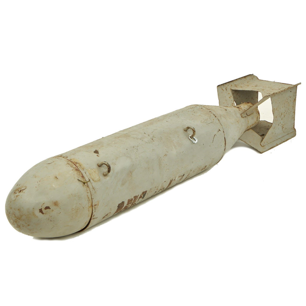 Original U.S WWII Large Inert Practice Aerial Bomb Used for Storage Post War Original Items