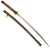 Original Late WWII Japanese Army Type 95 Wood "Pineapple" Handle NCO Katana - Matching Number 213566 Original Items