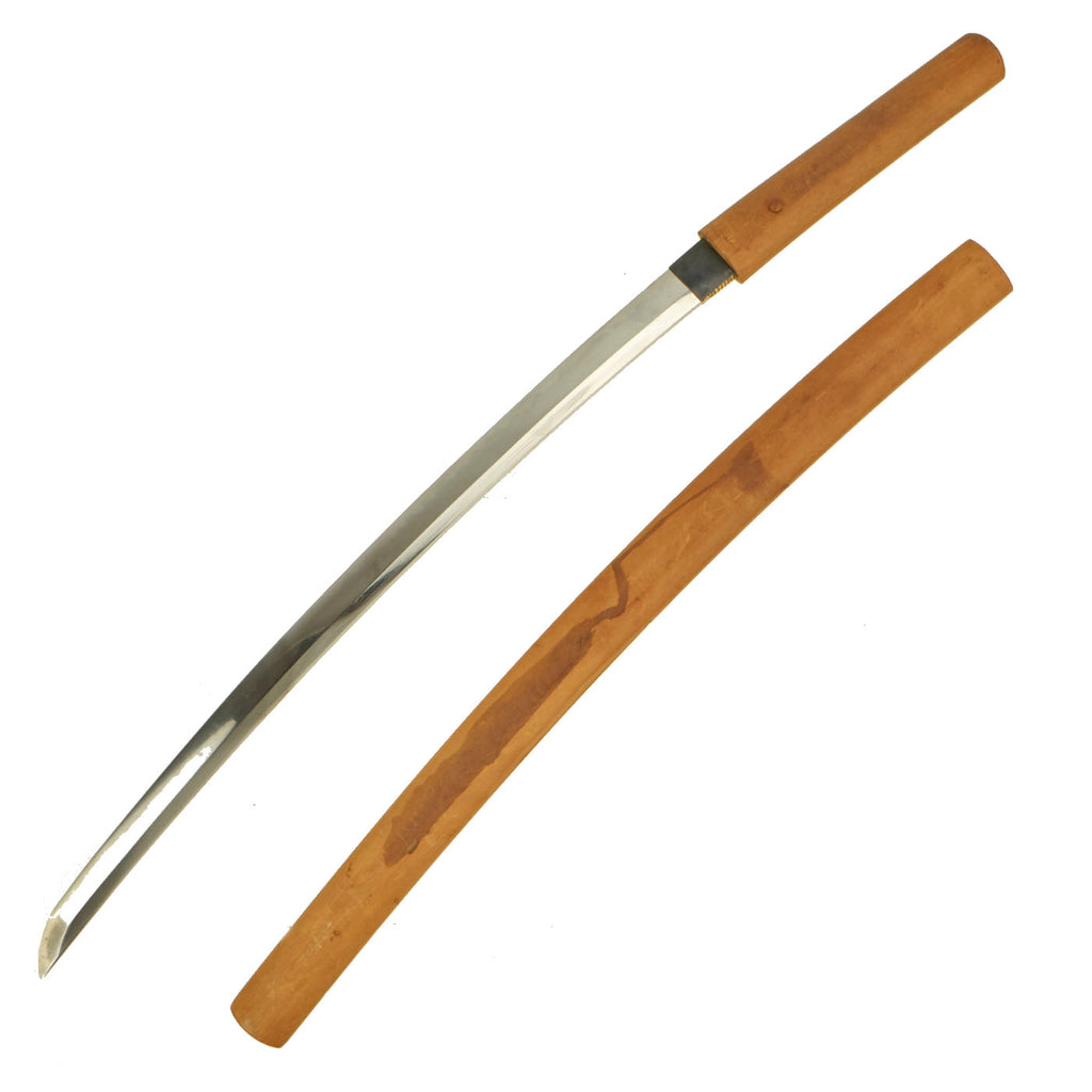 Original 15th-16th Century Japanese Wakizashi Signed BISHU OSAFUNE SUKESADA in Resting Scabbard Original Items