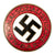 Original German WWII NSDAP Enamel Party Membership Badge Pin by Rare Producer Carl Wild - RZM M1/92 Original Items