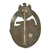 Original German WWII Silver Grade Panzer Assault Tank Badge by Hermann Aurich - Solid Version Original Items