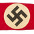 Original German WWII Large NSDAP Political National Pennant and Large NSDAP Flag Roundel - 2 Items Original Items