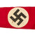Original German WWII Large NSDAP Political National Pennant and Large NSDAP Flag Roundel - 2 Items Original Items