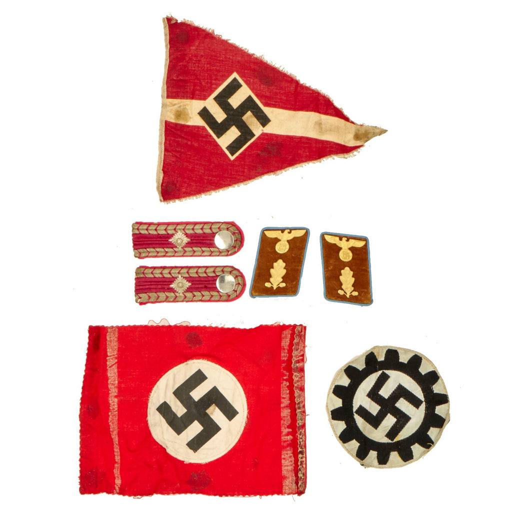 Original German WWII Political Insignia Grouping - 7 Items Original Items