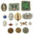 Original German Pre WWI - WWII Tinnie - Insignia - Patch Lot - 15 Items Original Items