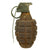 Original U.S. WWII Inert MkII Pineapple Fragmentation Grenade with Yellow Ring Original Items
