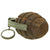Original U.S. WWII Inert MkII Pineapple Fragmentation Grenade with Yellow Ring Original Items