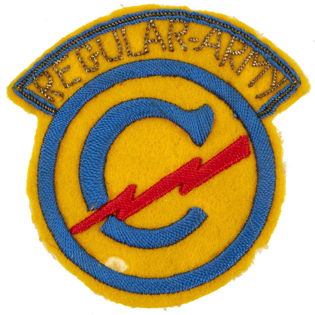 Original U.S. Army Constabulary 1946 German Occupation Bullion Embroidered Patch - "Regular Army" Original Items