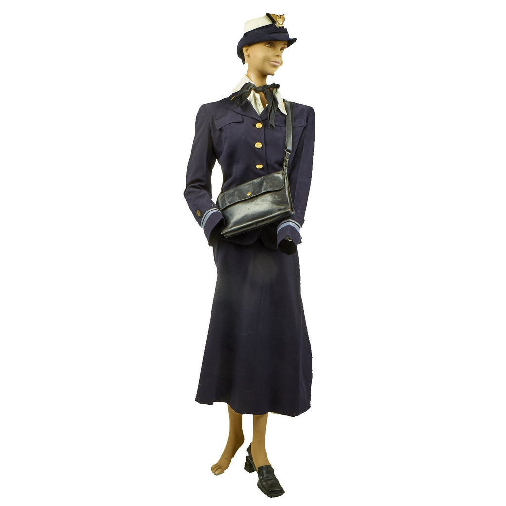 Original U.S. WWII Coast Guard Female S.P.A.R.S. Service Dress Uniform With Identified Issue Purse - With Mannequin Original Items