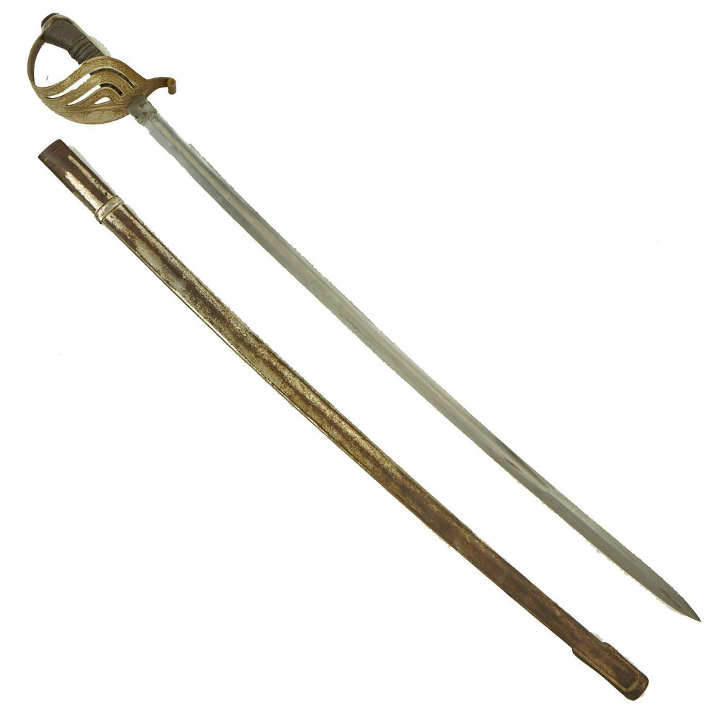 Original Pre-WWII Czechoslovakian Unit Marked Officer's Sword by Wlaszlovits Štos with Scabbard - dated 1927 Original Items