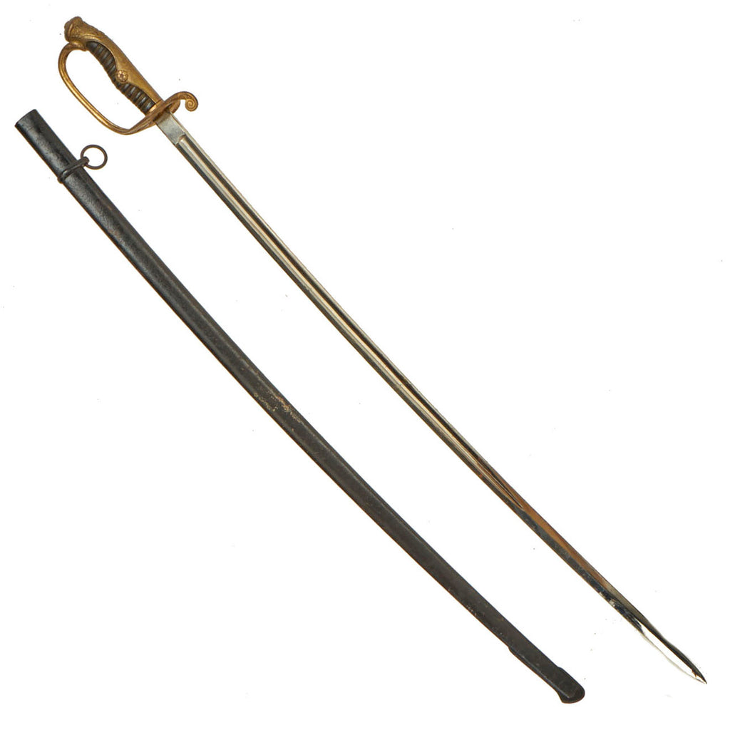 Original Japanese WWII Army Officer Type 19 Kyu-Gunto Sword with Scabbard Original Items