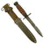 Original U.S. WWII M4 Bayonet for the M1 Carbine by IMPERIAL with M8 Scabbard by B.M. Co Original Items