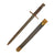 Original Italian WWII M1891 Carcano - Mannlicher Rifle Bayonet with Leather Scabbard Original Items