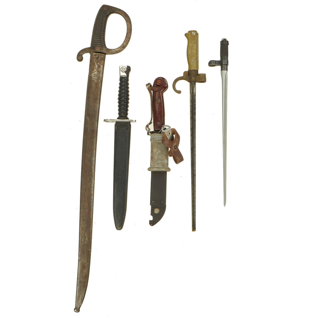 Original Lot of Bayonets with Scabbards - Various Countries 3 Original Items