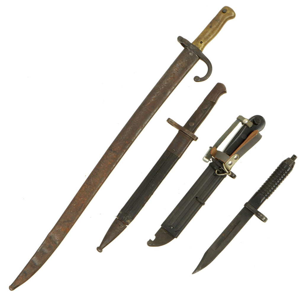 Original Lot of Bayonets with Scabbards - Various Countries 6 Original Items