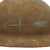 Original U.S. WWI M1917 Doughboy Helmet With Textured Paint and Weathervane Etching Original Items