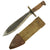 Original U.S. WWI Model 1917 Bolo Knife by Plumb Philadelphia with Damaged Canvas Scabbard - dated 1918 Original Items