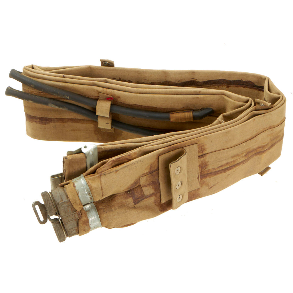 Original U.S. WWII M1926 D-Day Inflatable Flotation Belt Life Preserver by Master Tire & Rubber Corp - Dated APR 4 1944 Original Items