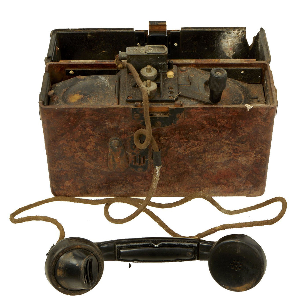Original German WWII 1939 Dated Model FF33 Wehrmacht Field Telephone - Feldfernsprecher 33 Original Items